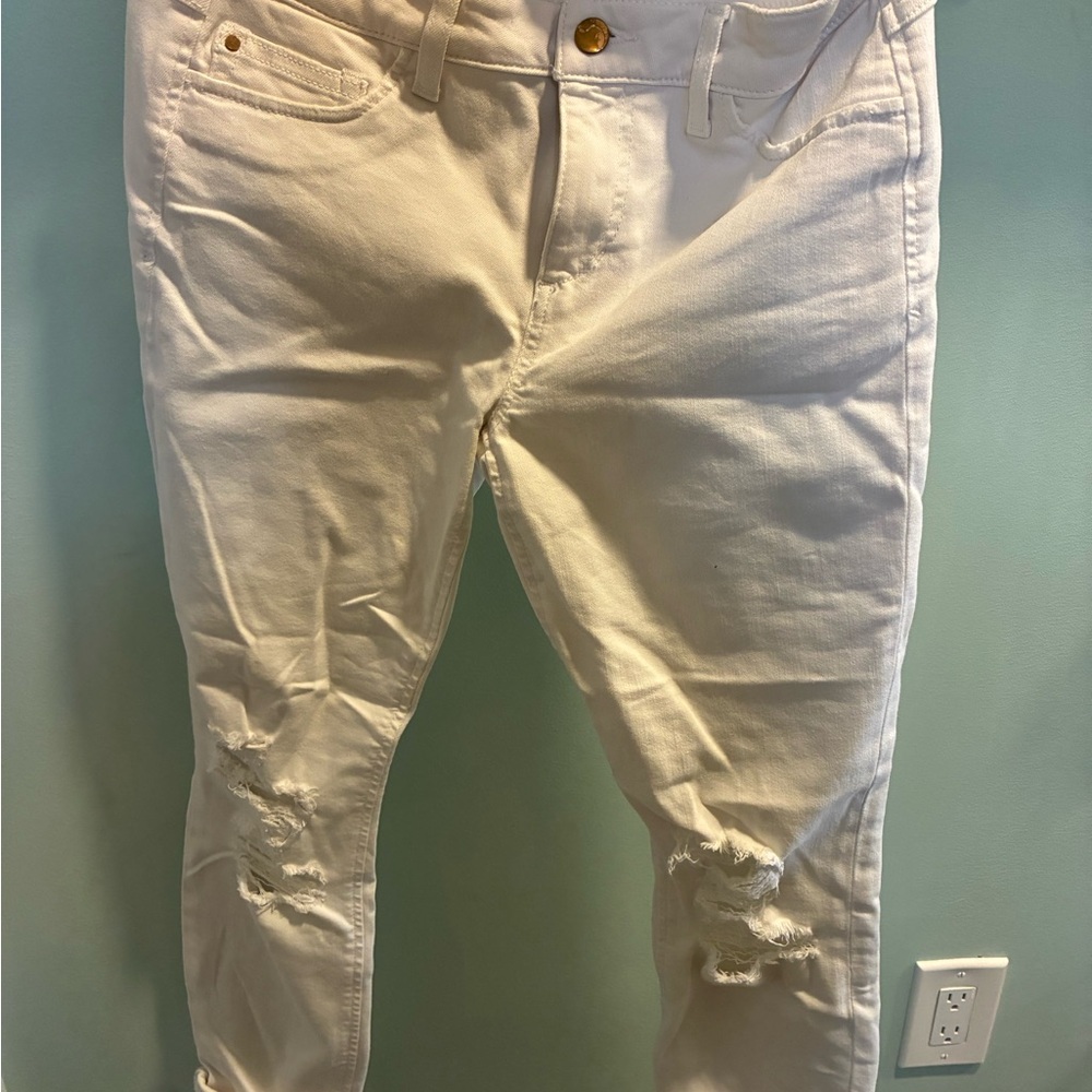 White JOE’S Distressed Jeans